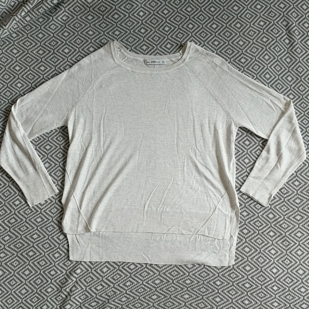 Zara Knita Light Boatneck Sweater